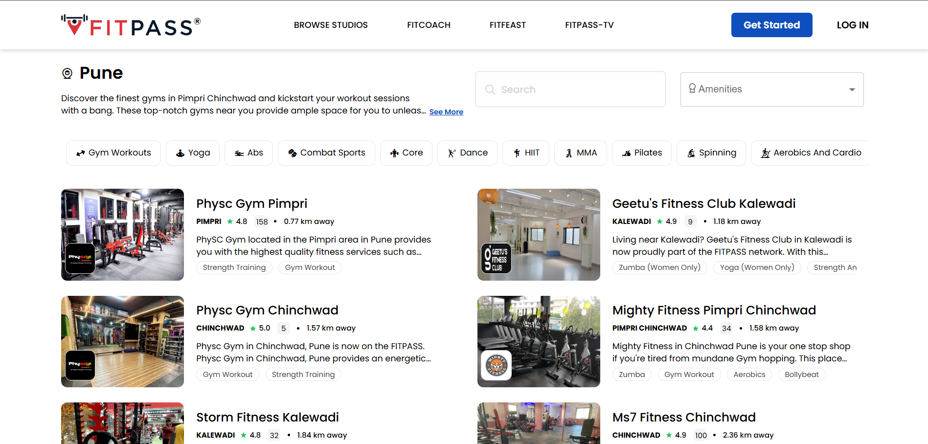 Gym site